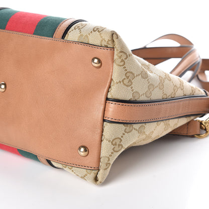 Gucci Monogram Web Rania Top Handle Bag Natural 7 of 10