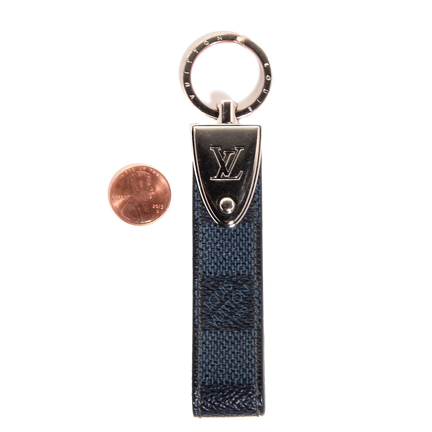 Louis Vuitton Damier Cobalt Dragonne LV Key Holder 2 of 4