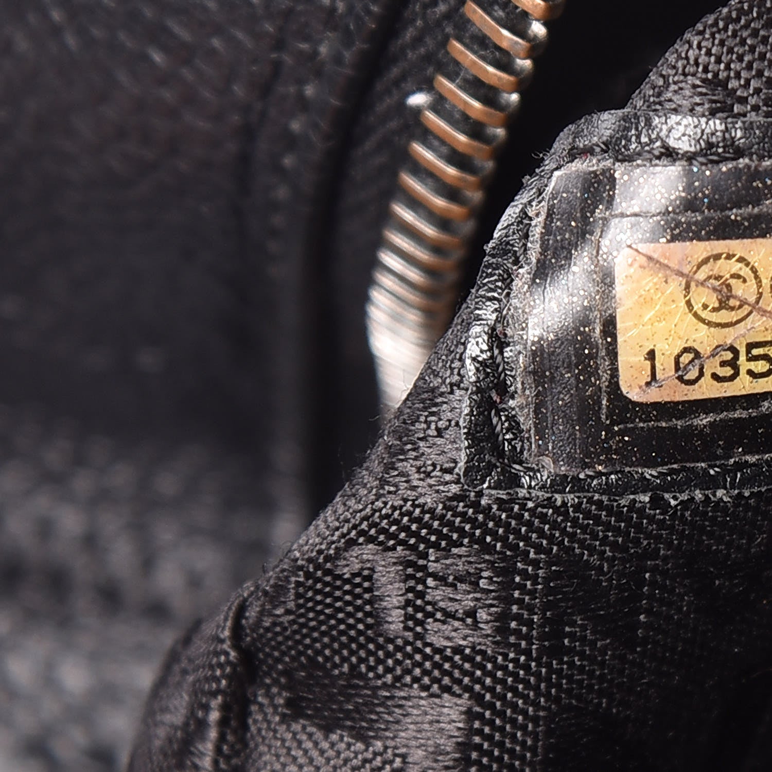Chanel Caviar Square Stitched Bowler Black 9 of 11