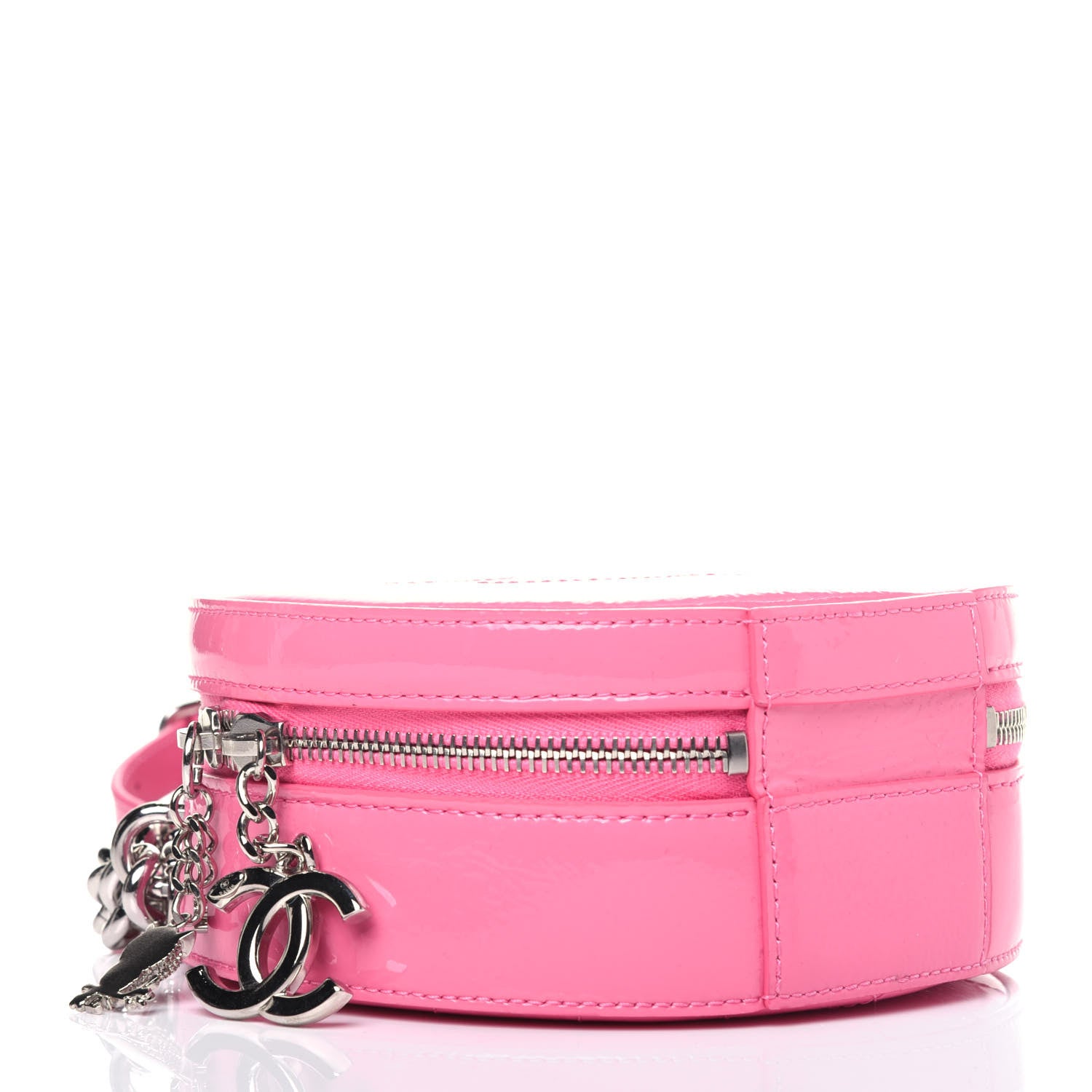 Chanel Patent Round As Earth Evening Bag Pink 4 of 17