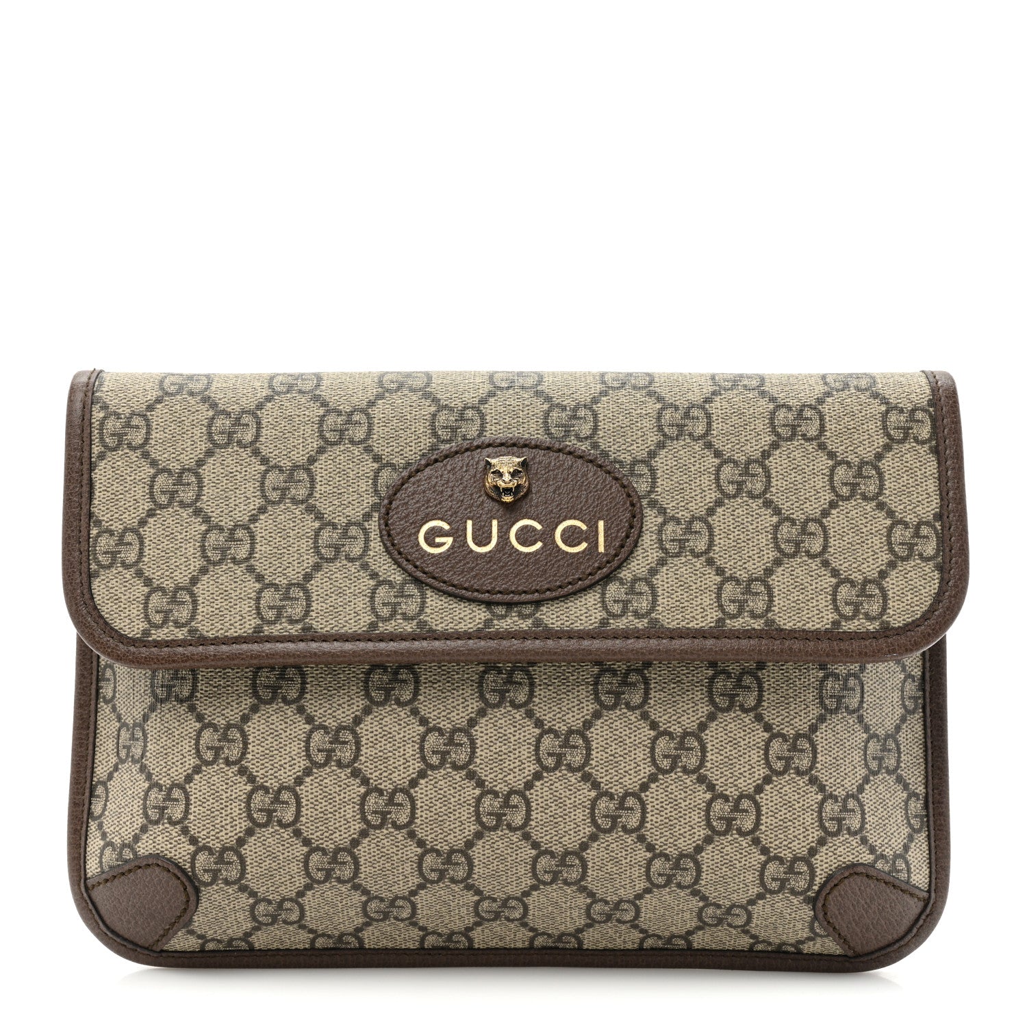 Gucci GG Supreme Monogram Neo Vintage Web Belt Bag Brown 1 of 10