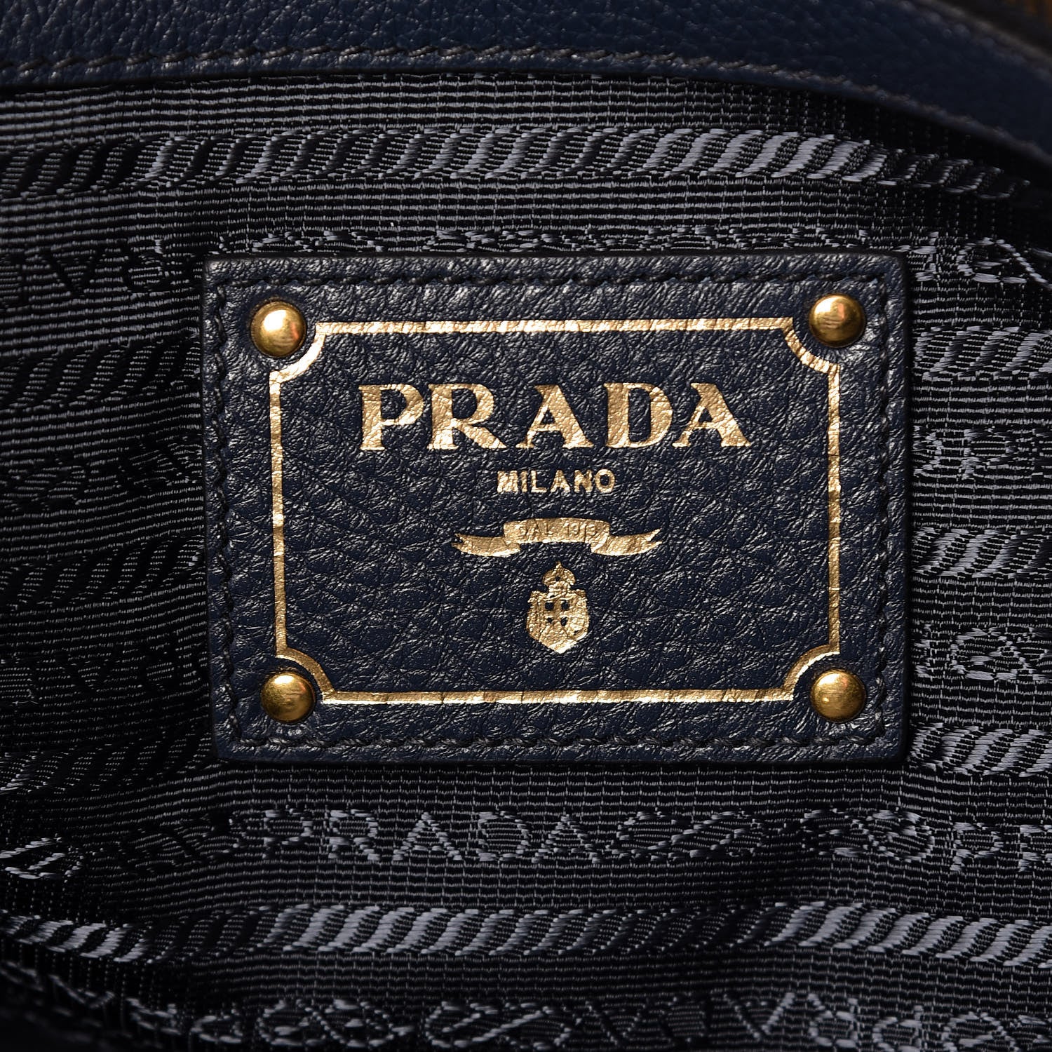 Prada Vitello Daino Tote Baltico 6 of 9