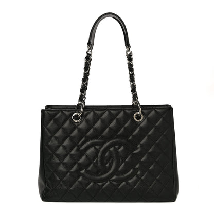 Chanel Caviar Quilted Grand Shopping Tote GST Black 1 of 11