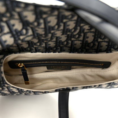 Christian Dior Oblique Saddle Bag Blue 5 of 10