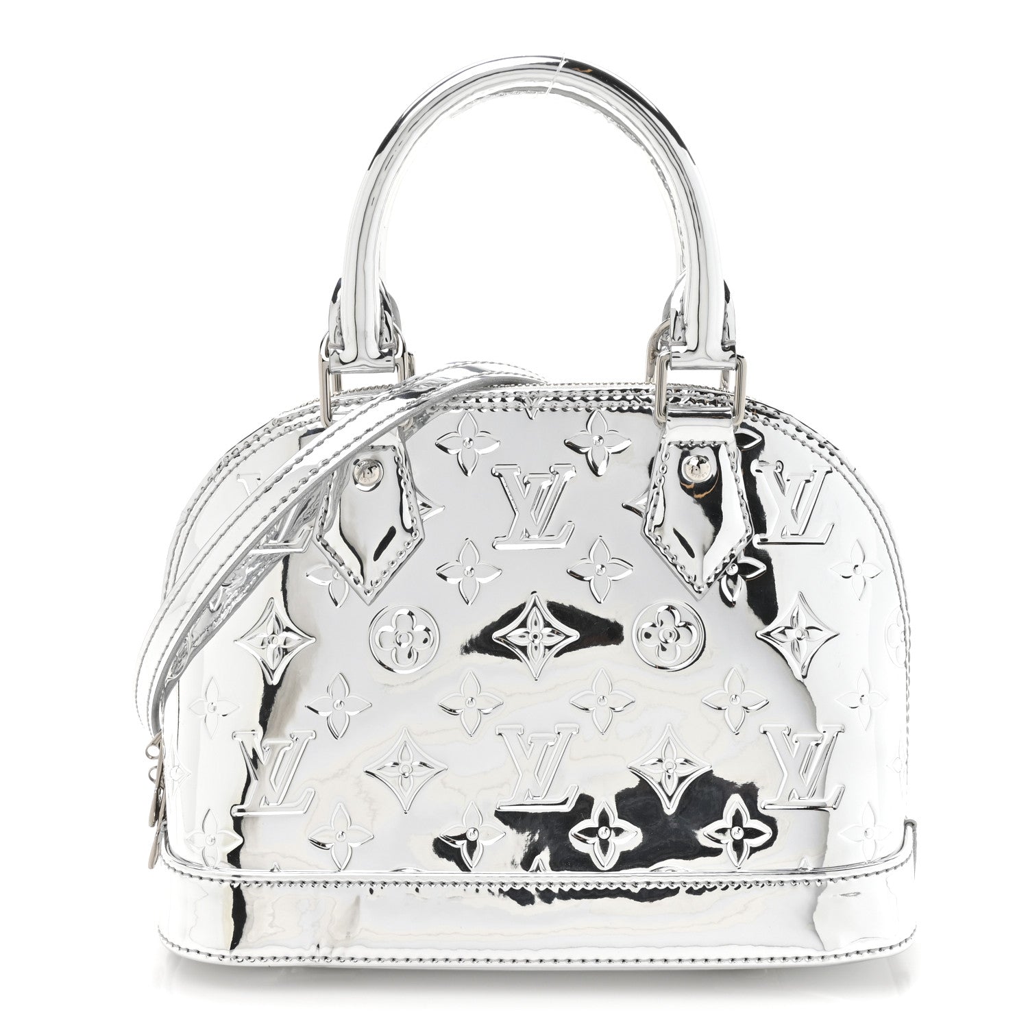 Louis Vuitton Monogram Miroir Alma BB Silver 1 of 9