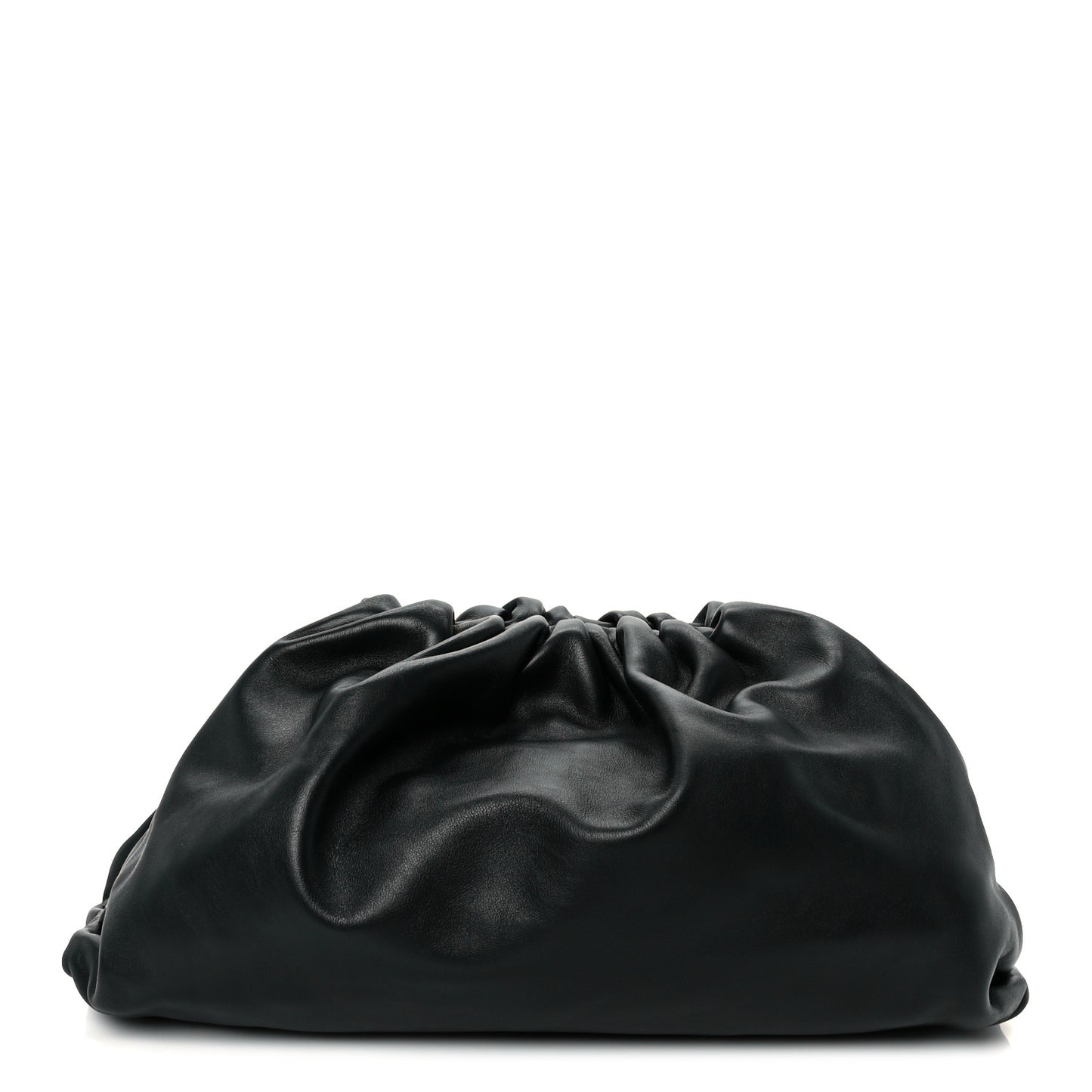 Smooth Butter Calf The Pouch Oversized Clutch Black