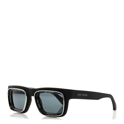 Louis Vuitton LV Super Vision Square Sunglasses Z2442U Black 1 of 7