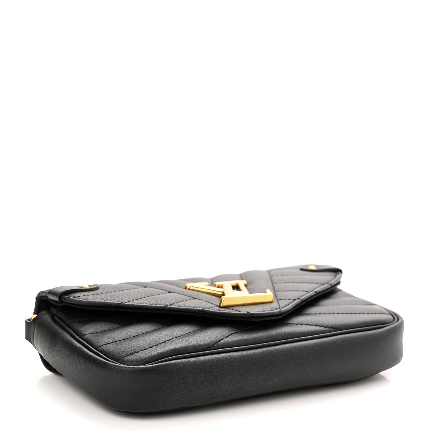 Louis Vuitton Calfskin New Wave Chain Pochette Black 4 of 10