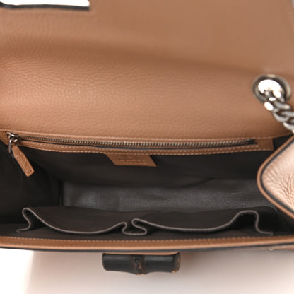 Gucci Calfskin Studded Medium Miss Bamboo Shoulder Bag Camelia 5 of 12