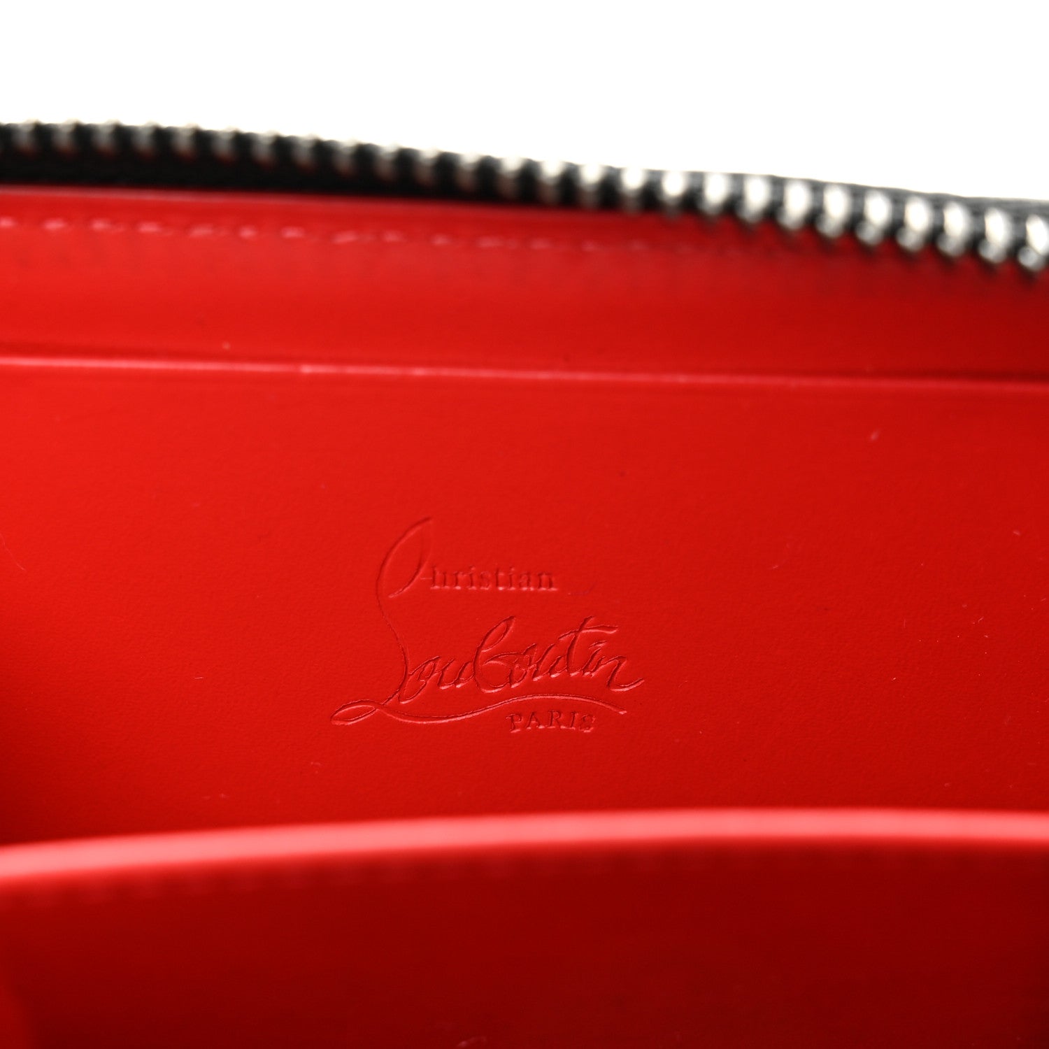 Christian Louboutin Calfskin Loubinthesky Panettone Coin Purse Black 6 of 9