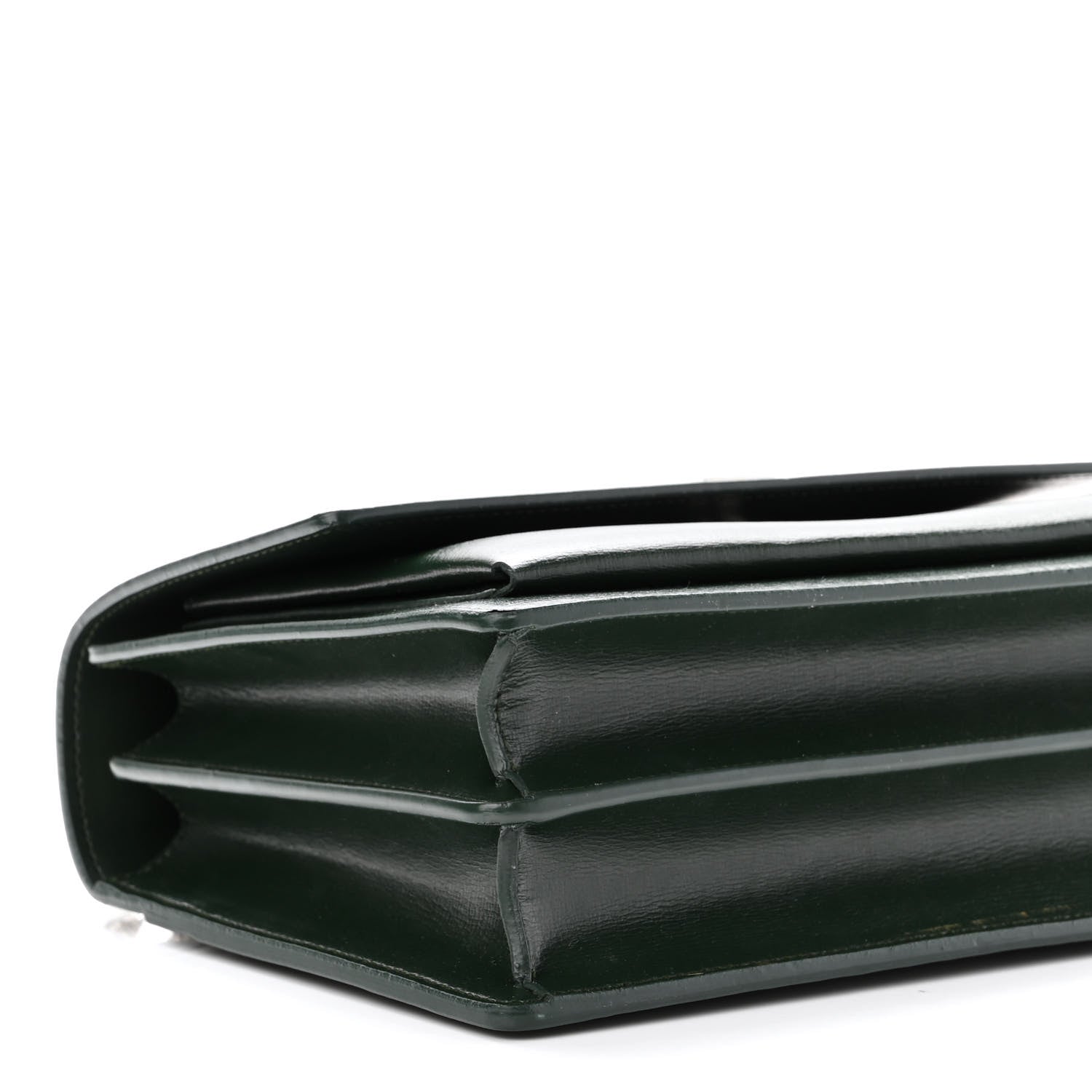 Saint Laurent Calfskin Medium Monogram Sunset Dark Green 8 of 9