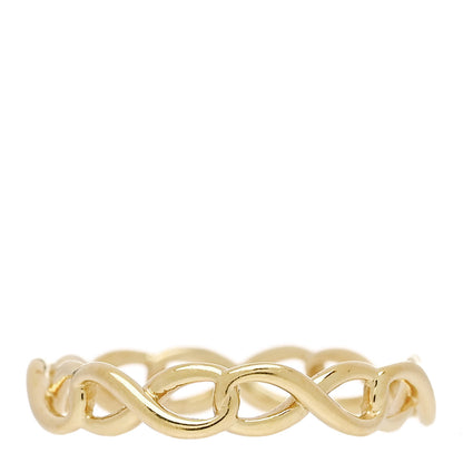 Tiffany 18K Yellow Gold Narrow Infinity Band Ring 45 3.5 3 of 4