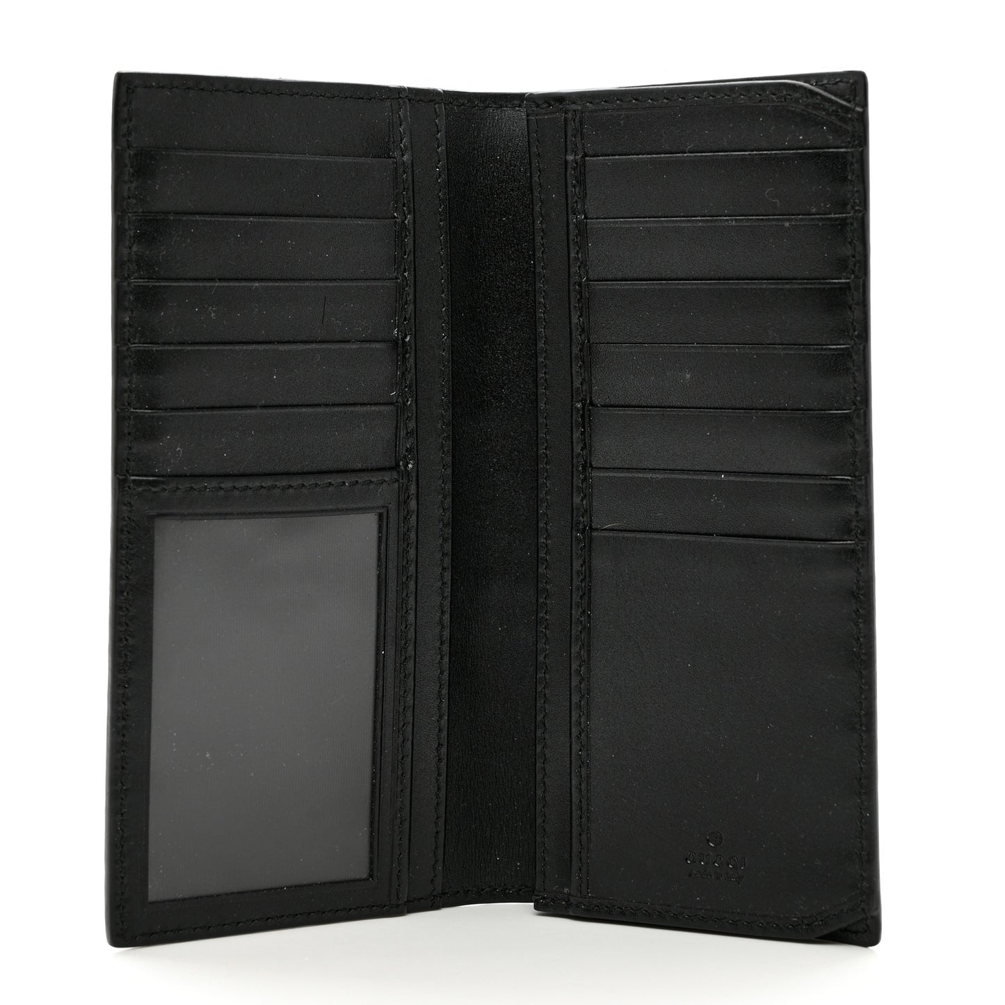 Guccissima Signature Web New Web Long Wallet Black