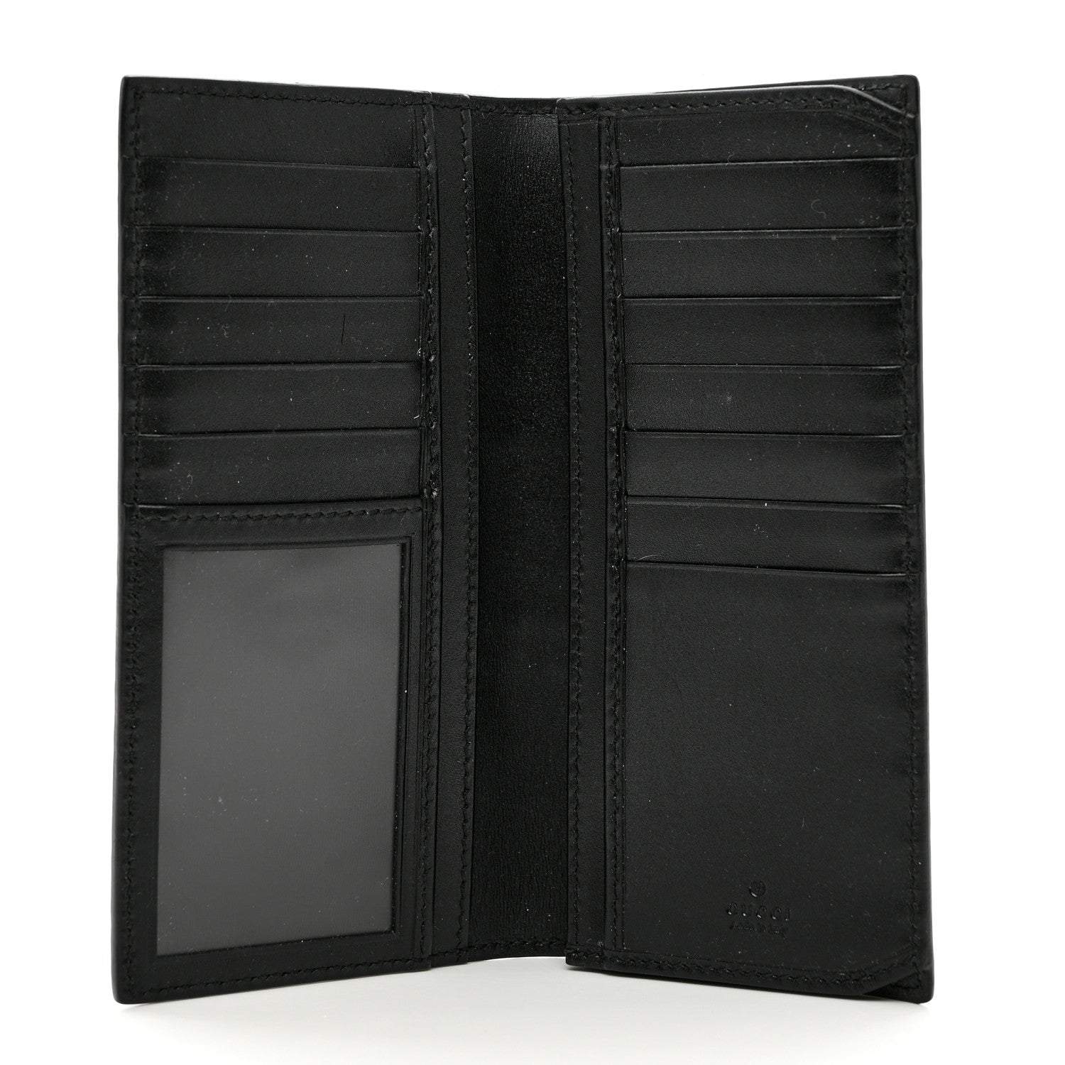 Gucci Guccissima Signature Web New Web Long Wallet Black 5 of 6