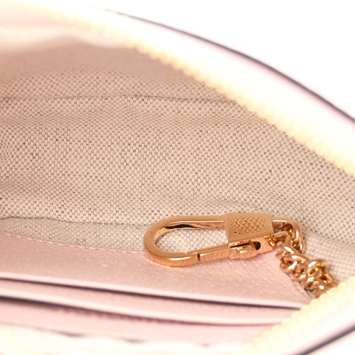 Monogram Jumbo GG Textured Dollar Calfskin Mini Ophidia Half Moon Hobo Beige Perfect Pink