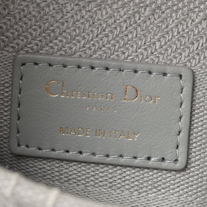 Christian Dior Canvas Embroidered Cannage Medium Lady D-Lite Gray 6 of 12