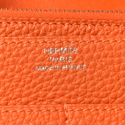 Hermes Togo Dogon Duo Wallet Orange 10 of 16