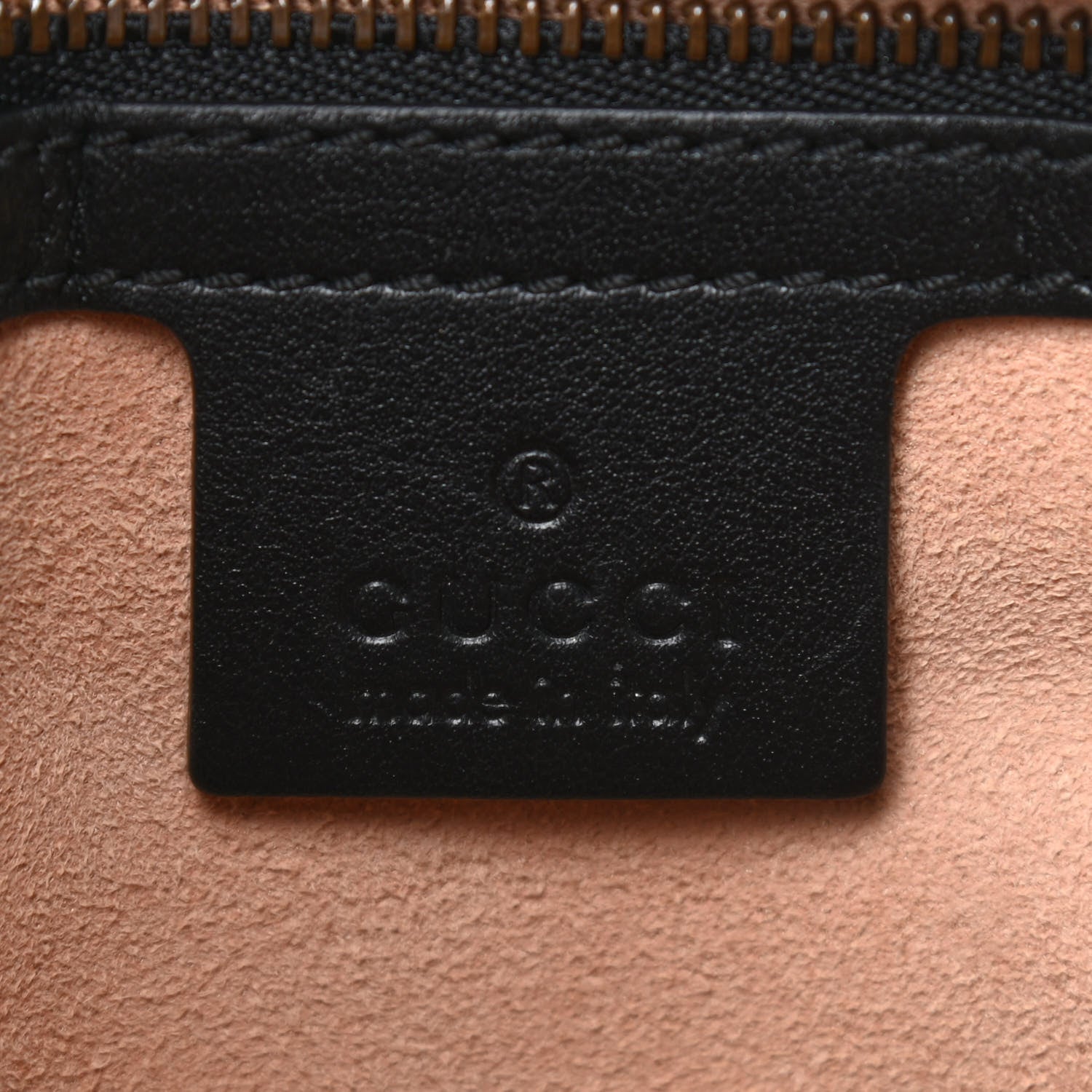 Gucci Calfskin Matelasse Medium GG Marmont Shoulder Bag Black 6 of 9