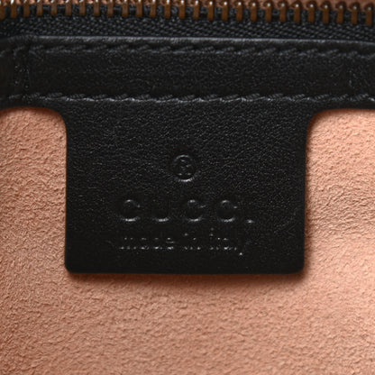Gucci Calfskin Matelasse Medium GG Marmont Shoulder Bag Black 6 of 9