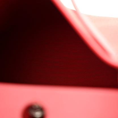 Hermes Military Toile Vache Hunter Herbag Zip PM 31 Rouge Piment 6 of 15