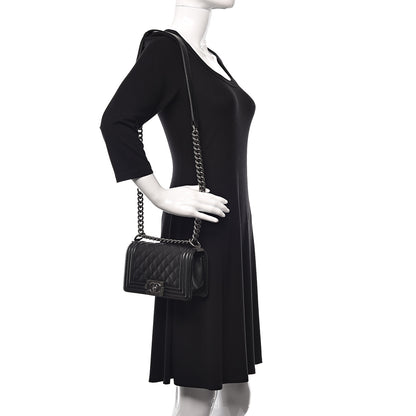 Chanel Caviar Quilted Small Boy Flap Black 2 of 11