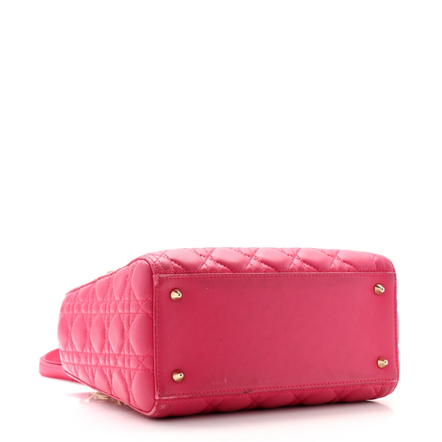 Christian Dior Lambskin Cannage Medium Lady Dior Pink 4 of 13