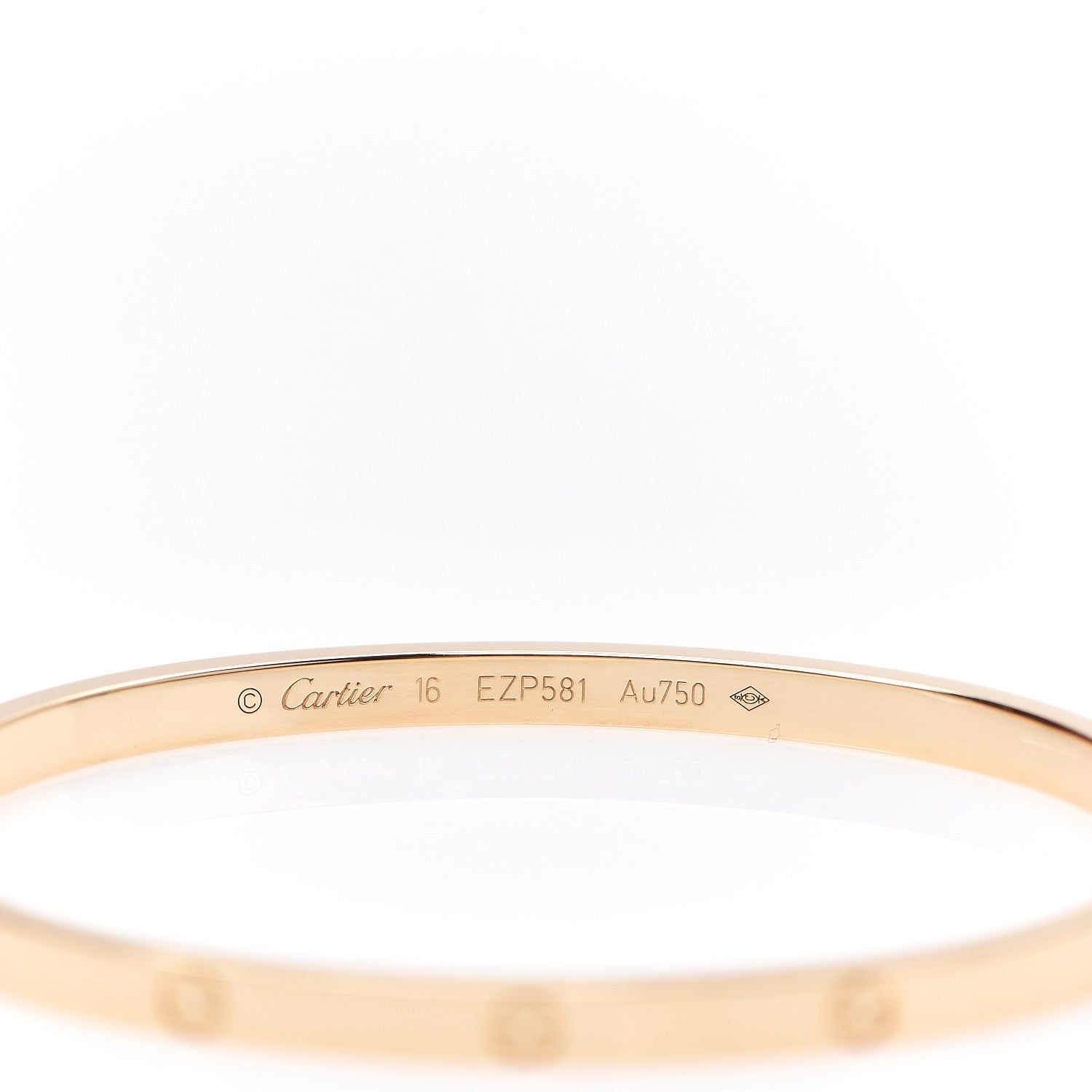Cartier 18K Yellow Gold Small LOVE Bracelet 16 3 of 4
