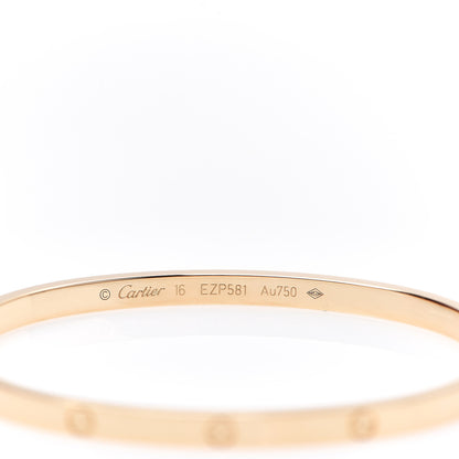 Cartier 18K Yellow Gold Small LOVE Bracelet 16 3 of 4