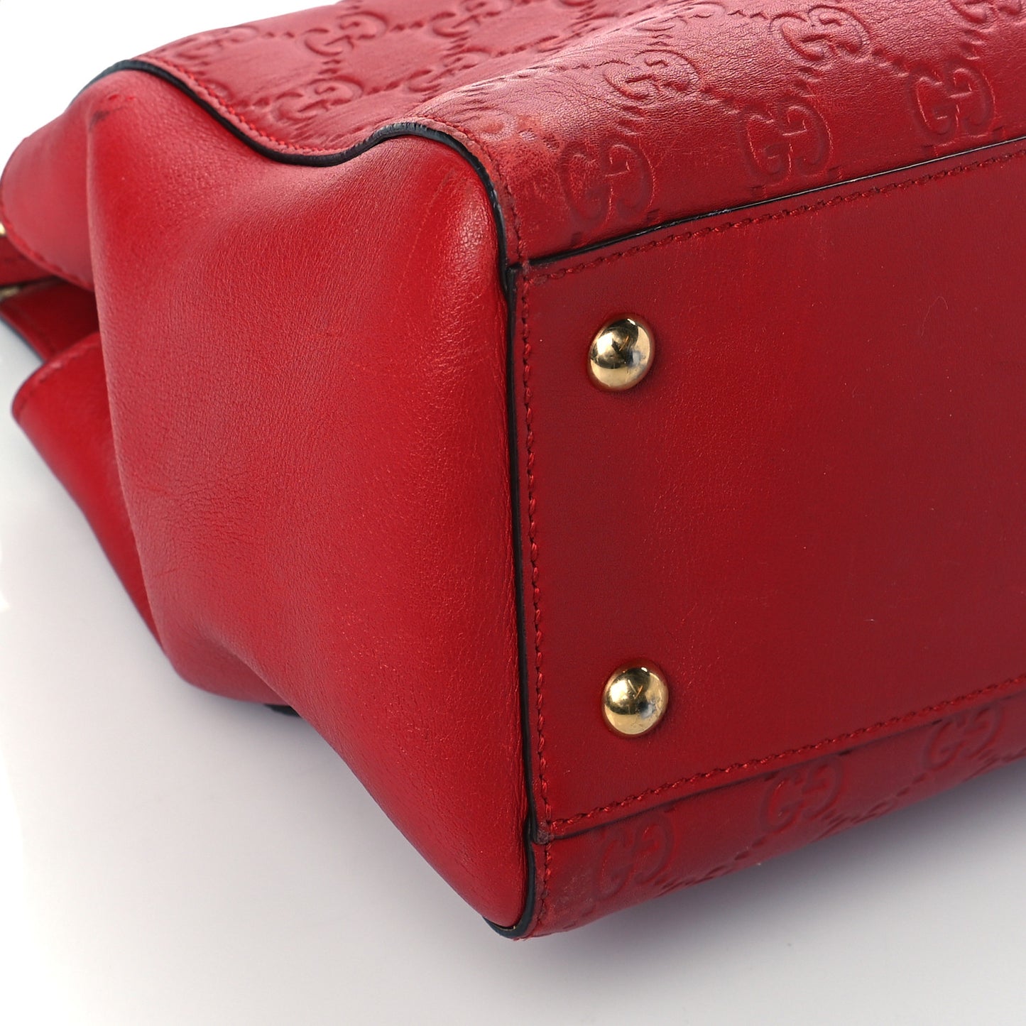 Guccissima Signature Medium Shoulder Tote Bag Red