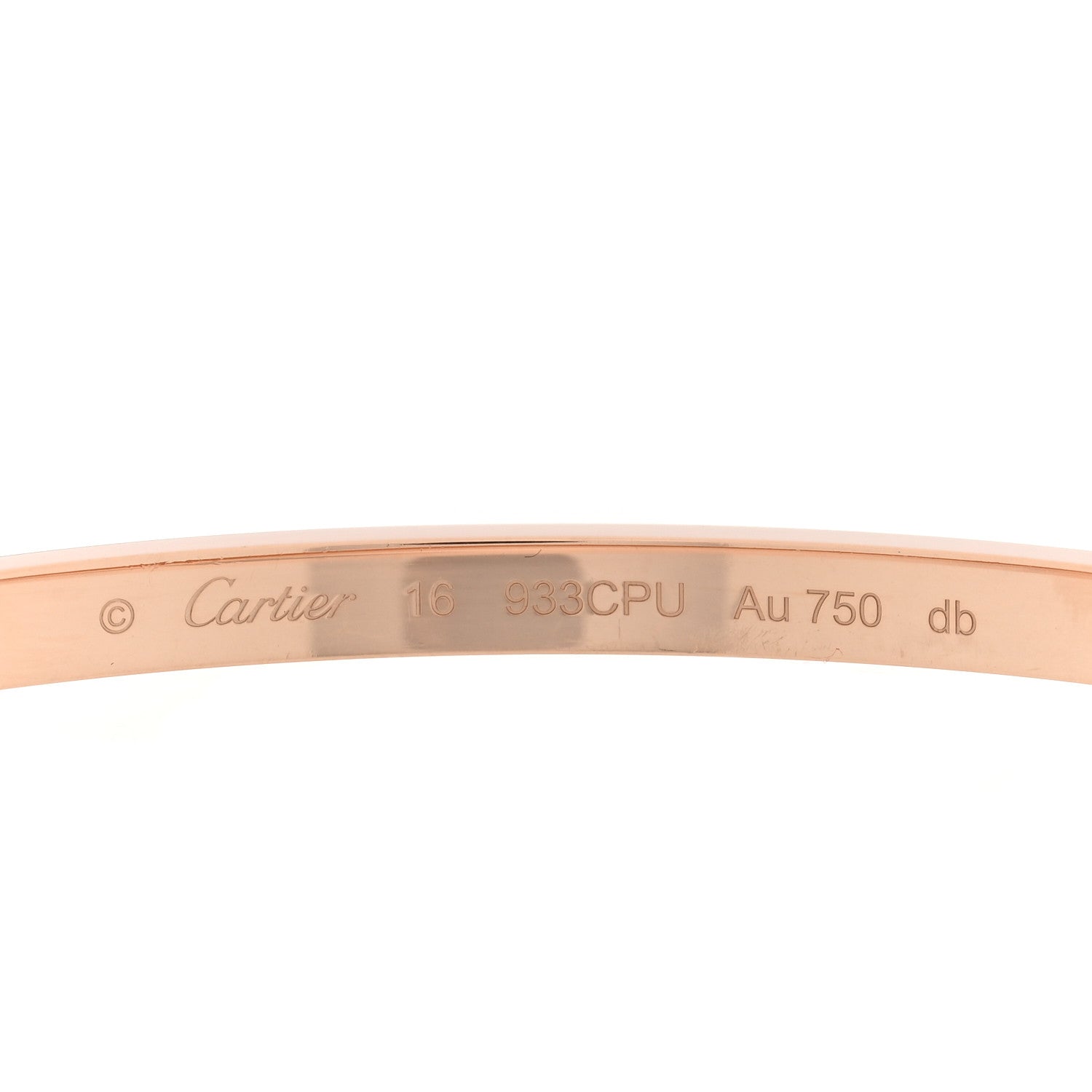 Cartier 18K Pink Gold Small LOVE Bracelet 16 3 of 5