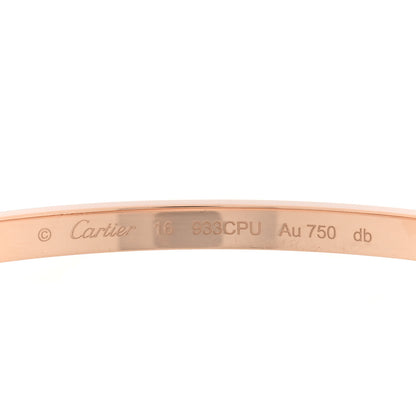 Cartier 18K Pink Gold Small LOVE Bracelet 16 3 of 5