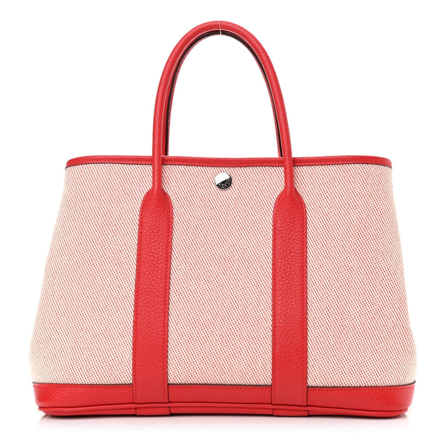 Hermes Twill H Negonda Garden Party 30 TPM Tote Rouge Casaque 1 of 10