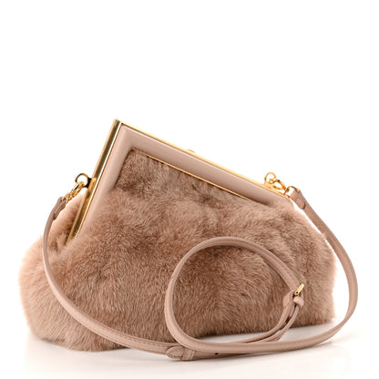 Fendi Mink Shiny Nappa Small Fendi First Rosa Plaster 3 of 11