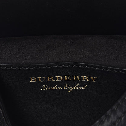 Burberry Calfskin Baby Bridle Saddle Bag Black 7 of 10
