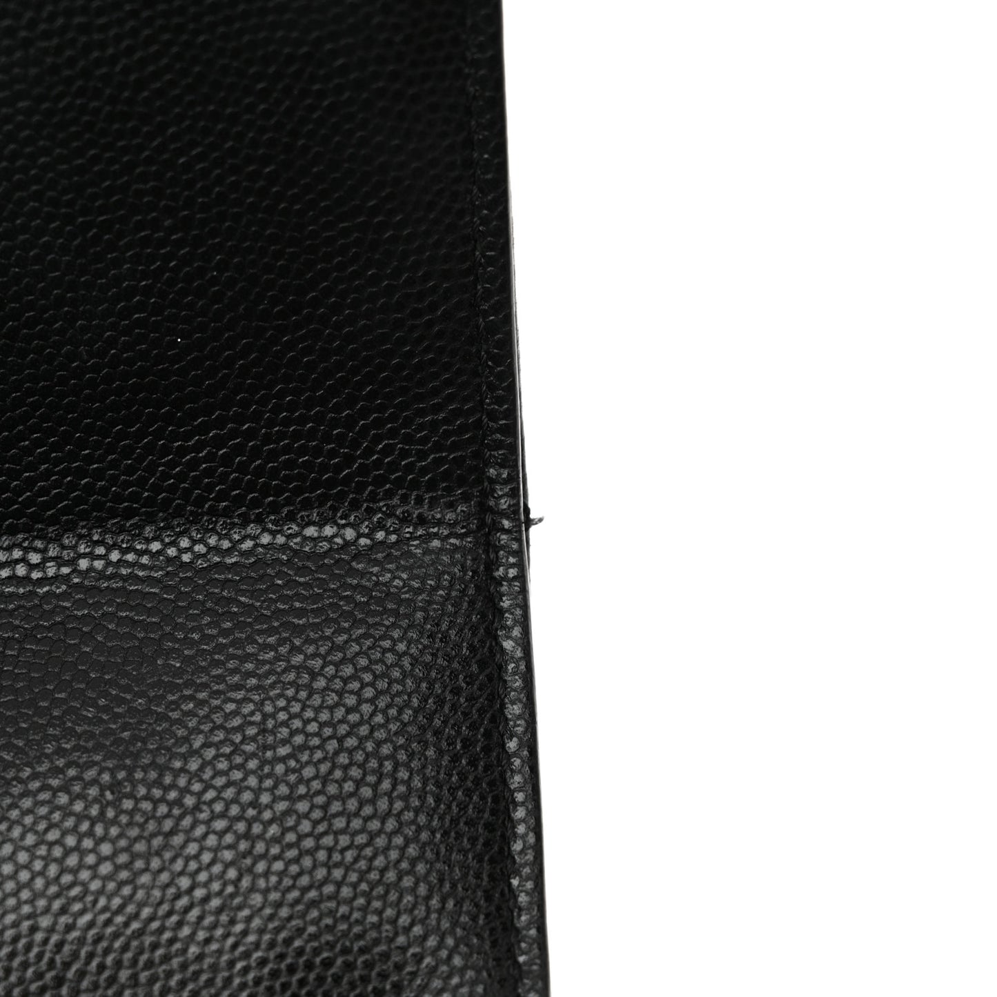 Caviar Quilted Moon Messenger Black