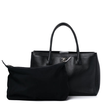 Chanel Calfskin Cerf Executive Shopper Tote Black 1 of 10