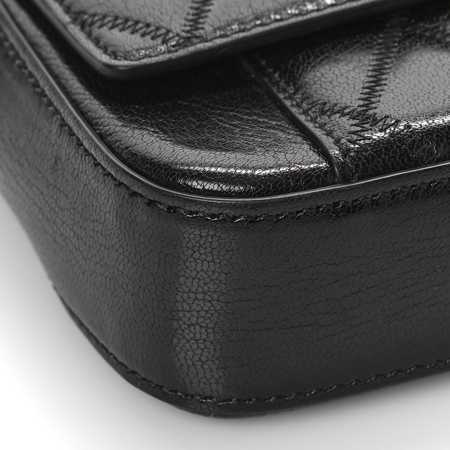 Givenchy Goatskin Quilted GV3 Mini Pocket Convertible Bag Black 7 of 8