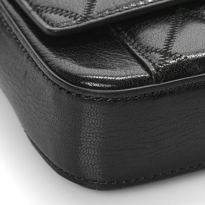 Givenchy Goatskin Quilted GV3 Mini Pocket Convertible Bag Black 7 of 8