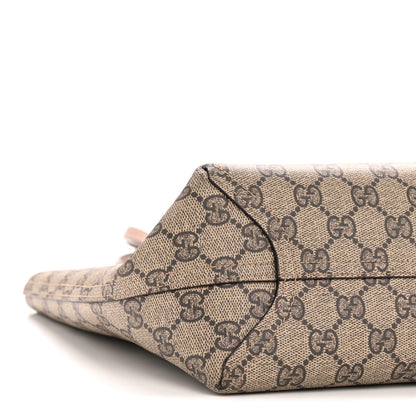 Gucci GG Supreme Monogram Small Reversible Tote Dark Cipria 13 of 17