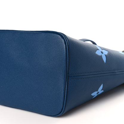 Louis Vuitton Empreinte Monogram Giant Neverfull MM Degrade Bleu 9 of 9
