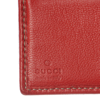 Gucci Pebbled Calfskin Web Compact Wallet Red 6 of 7