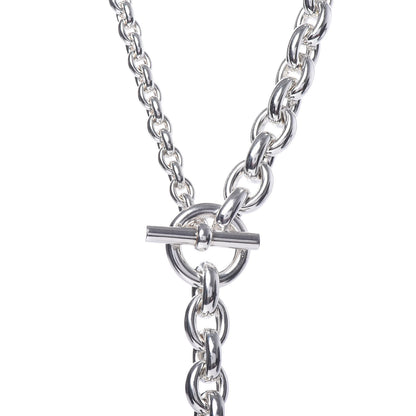 Hermes Sterling Silver Crescendo Necklace 4 of 7