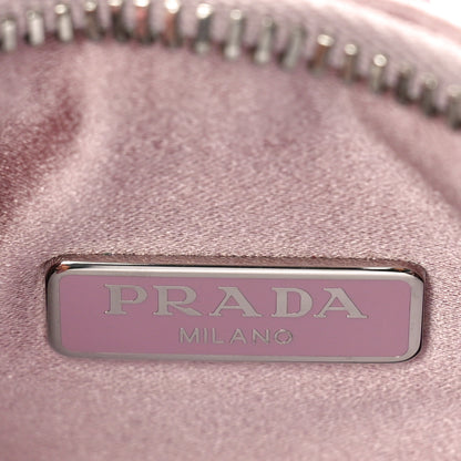 Prada Satin Crystal Re-Edition 2005 Shoulder Bag Alabastro 6 of 11