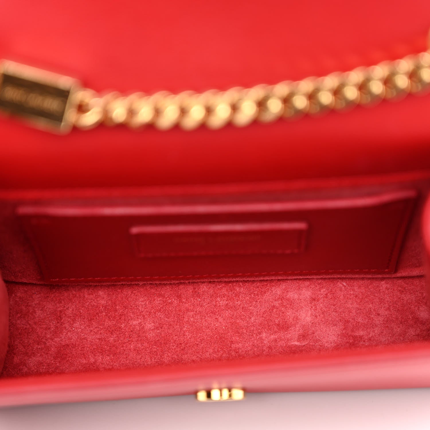 Saint Laurent Calfskin Small Classic Monogram Kate Tassel Satchel Red 5 of 9