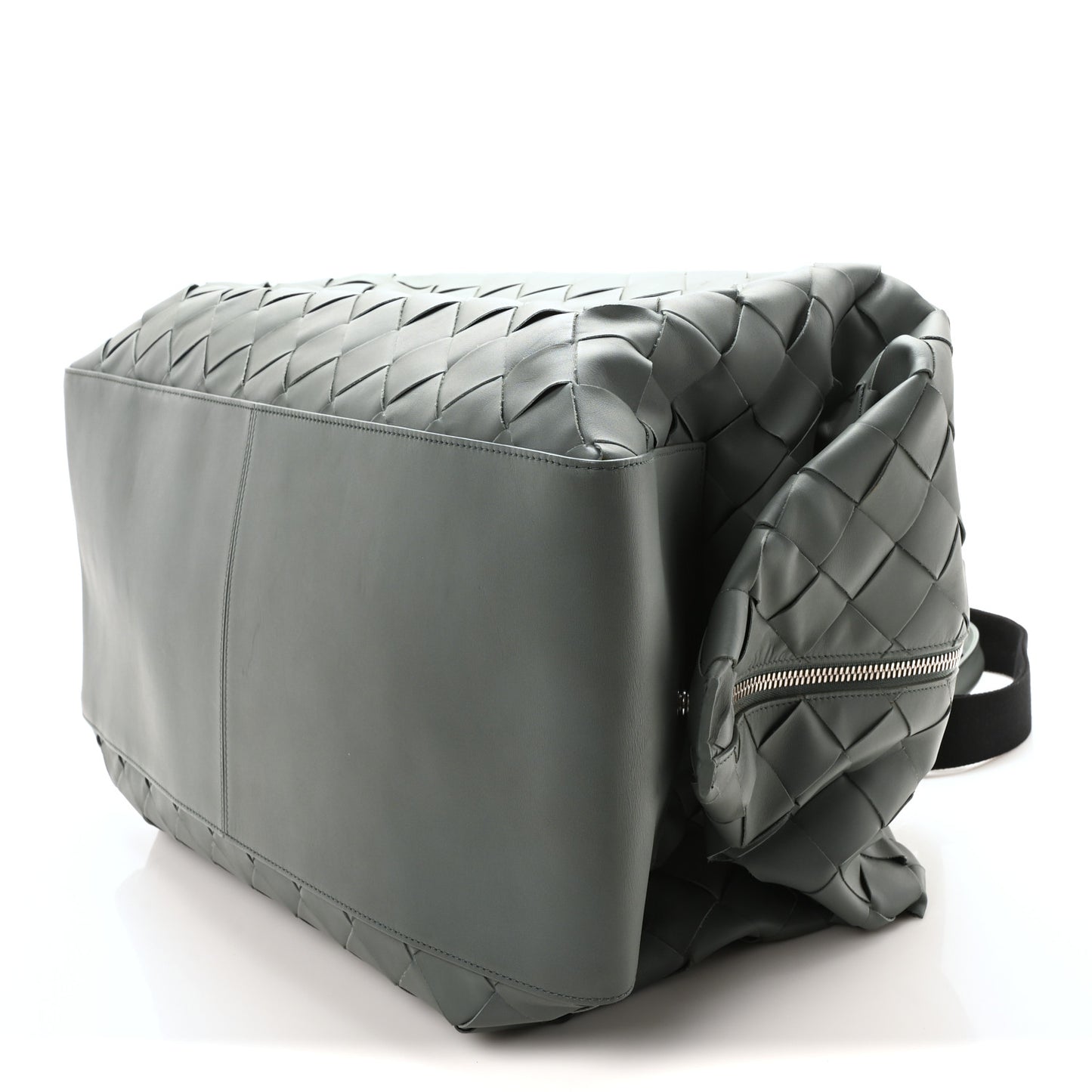 Nappa Maxi Intrecciato Large Duffel Grey