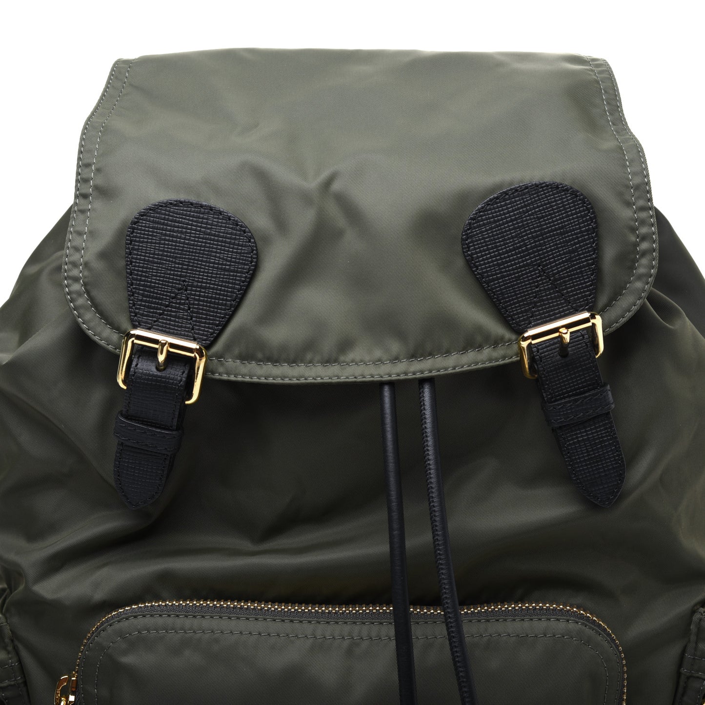 Nylon Large Rucksack Backpack Canvas Green