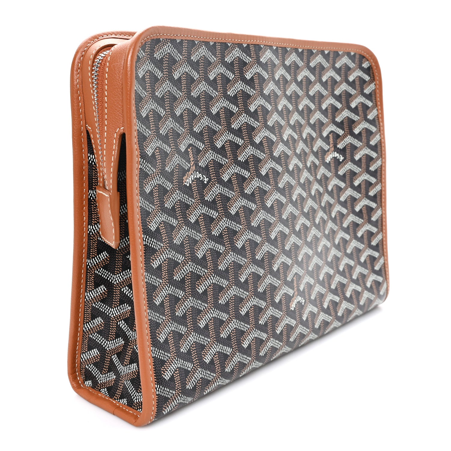 Goyard Goyardine Jouvence MM Toiletry Pouch Black Gold 3 of 8