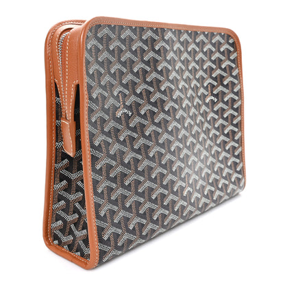 Goyard Goyardine Jouvence MM Toiletry Pouch Black Gold 3 of 8