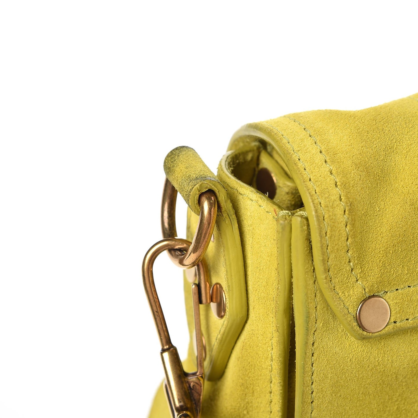 Suede Medium PS1 Satchel Citron