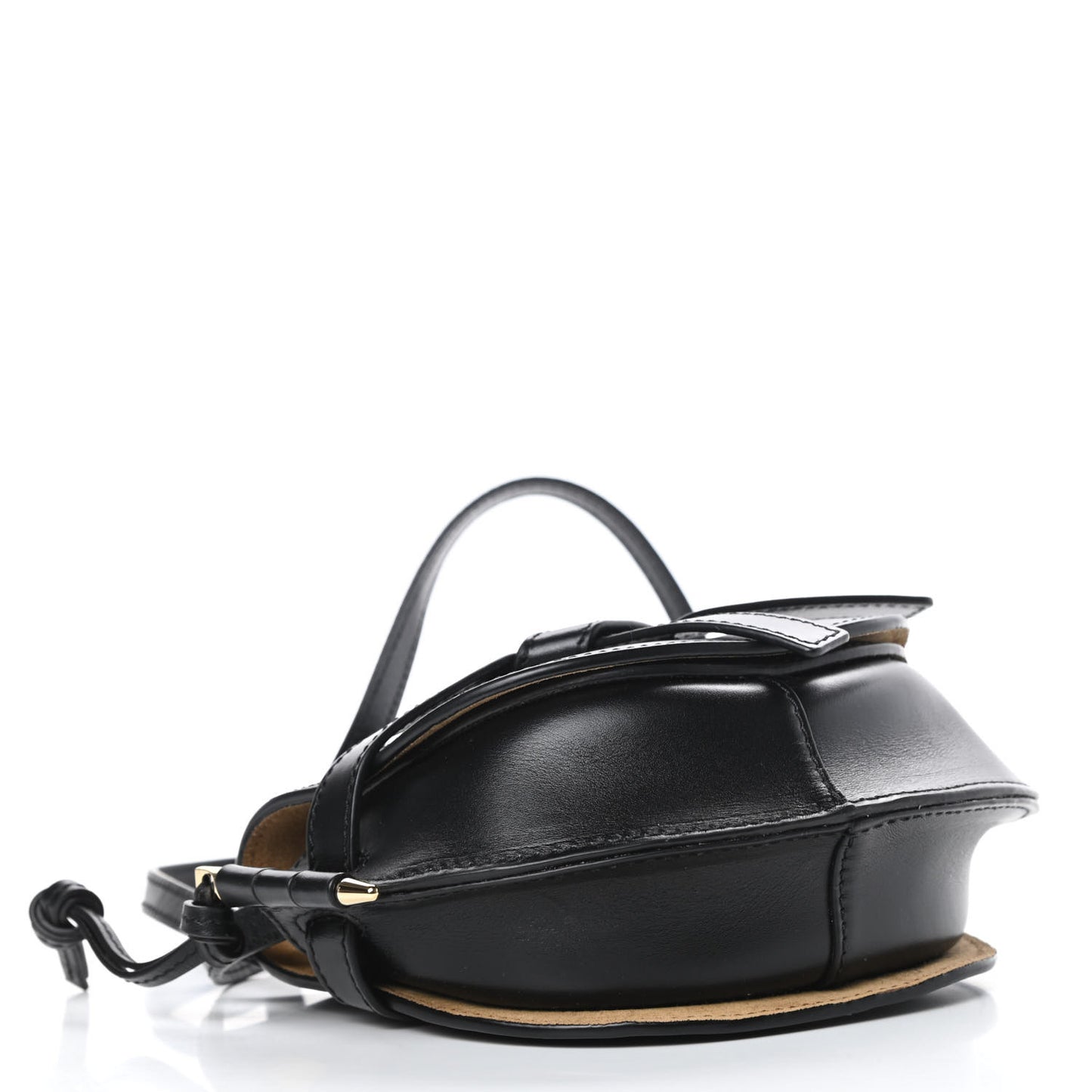 Calfskin Mini Gate Crossbody Bag Black